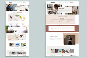 Avery Wix Website Template