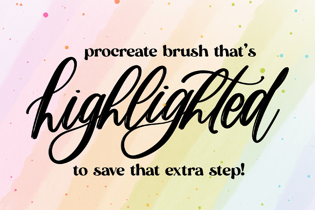 LeeBee Highlighted Procreate Brush preview 2