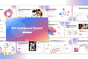KPI Dashboard Google Slides, a Presentation Template by Loin Studio (Thumbnail 1 of 4)