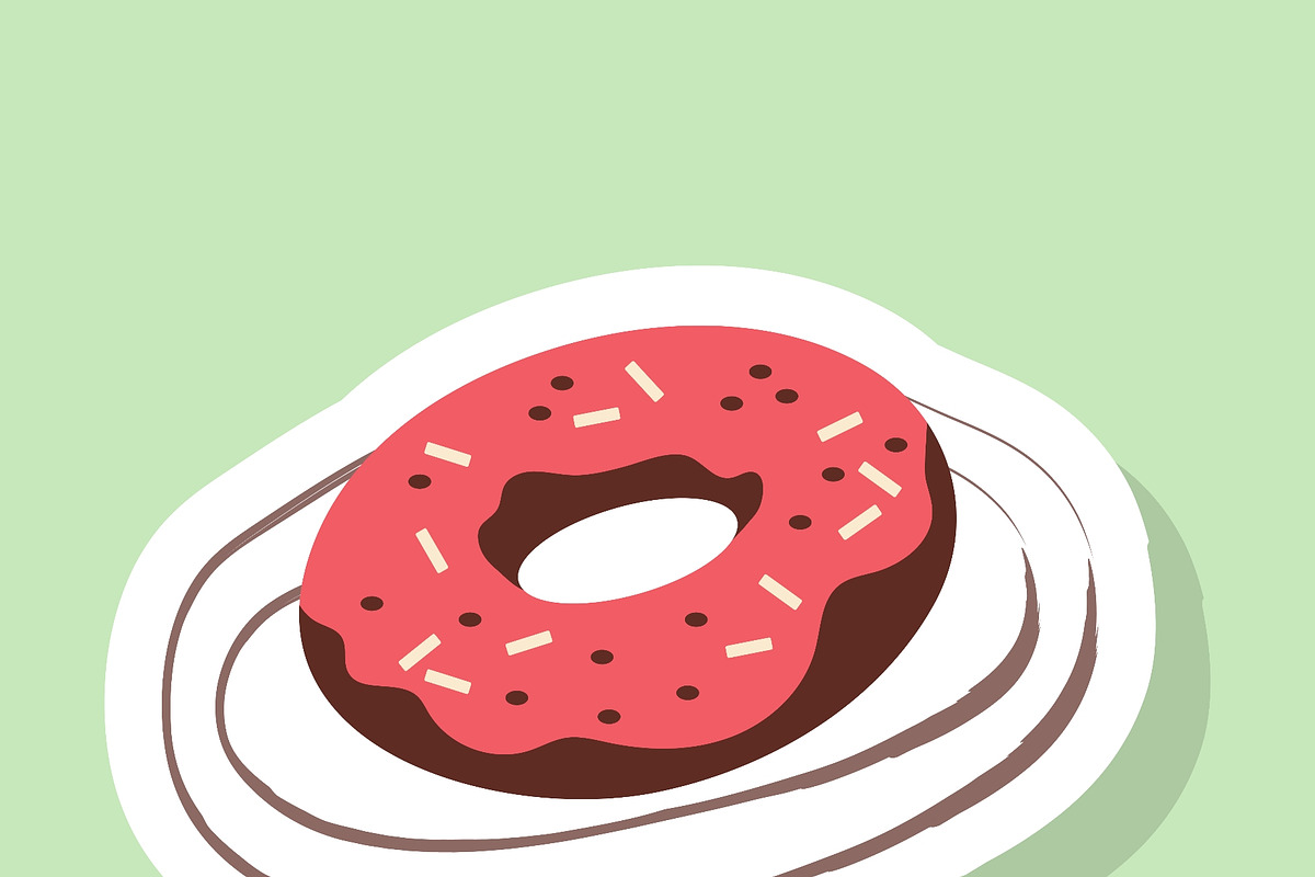 Hand painted bakery set stickers, a Food Illustration by okskukuruza (Photo 3 of 3)