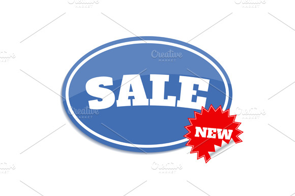 Set sale label. Sticker with sale preview 4