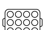 42 Home Bakery Outline Icons, an Outline Icon by adenpinkstore (Thumbnail 8 of 9)