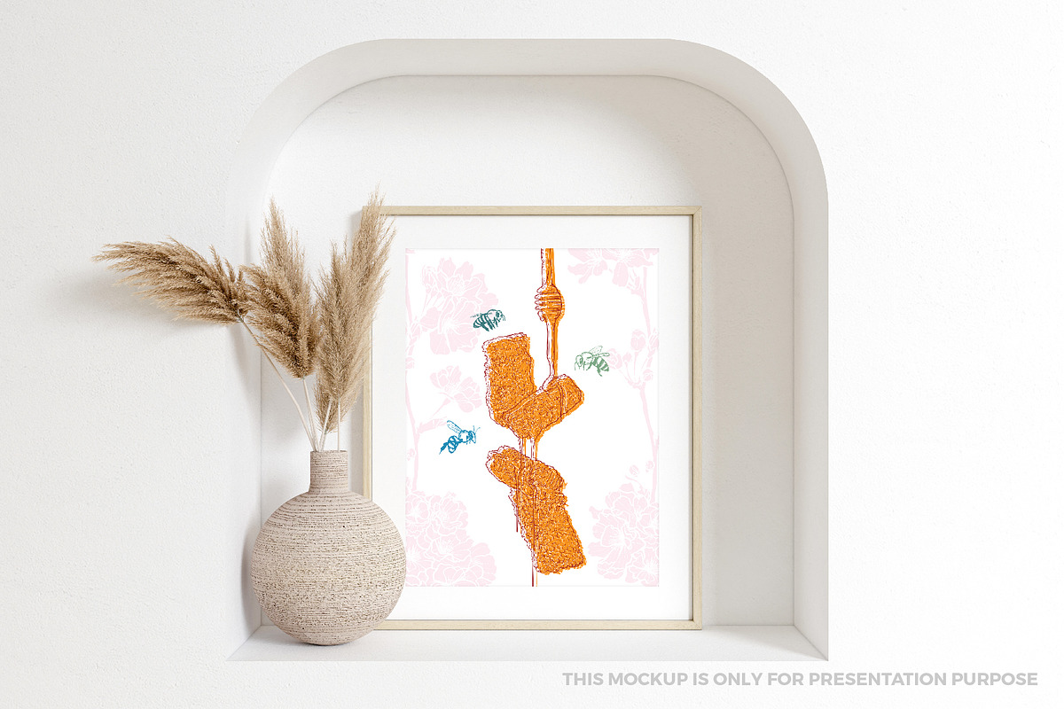 Honey, bees and sugar, a Food Illustration by MuzaInspires (Photo 8 of 8)