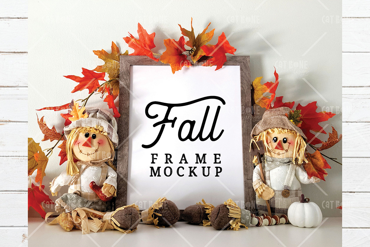 Autumn Frame Mockup Bundle 2, a Product Mockup by CatBoneDesign (Photo 10 of 24)