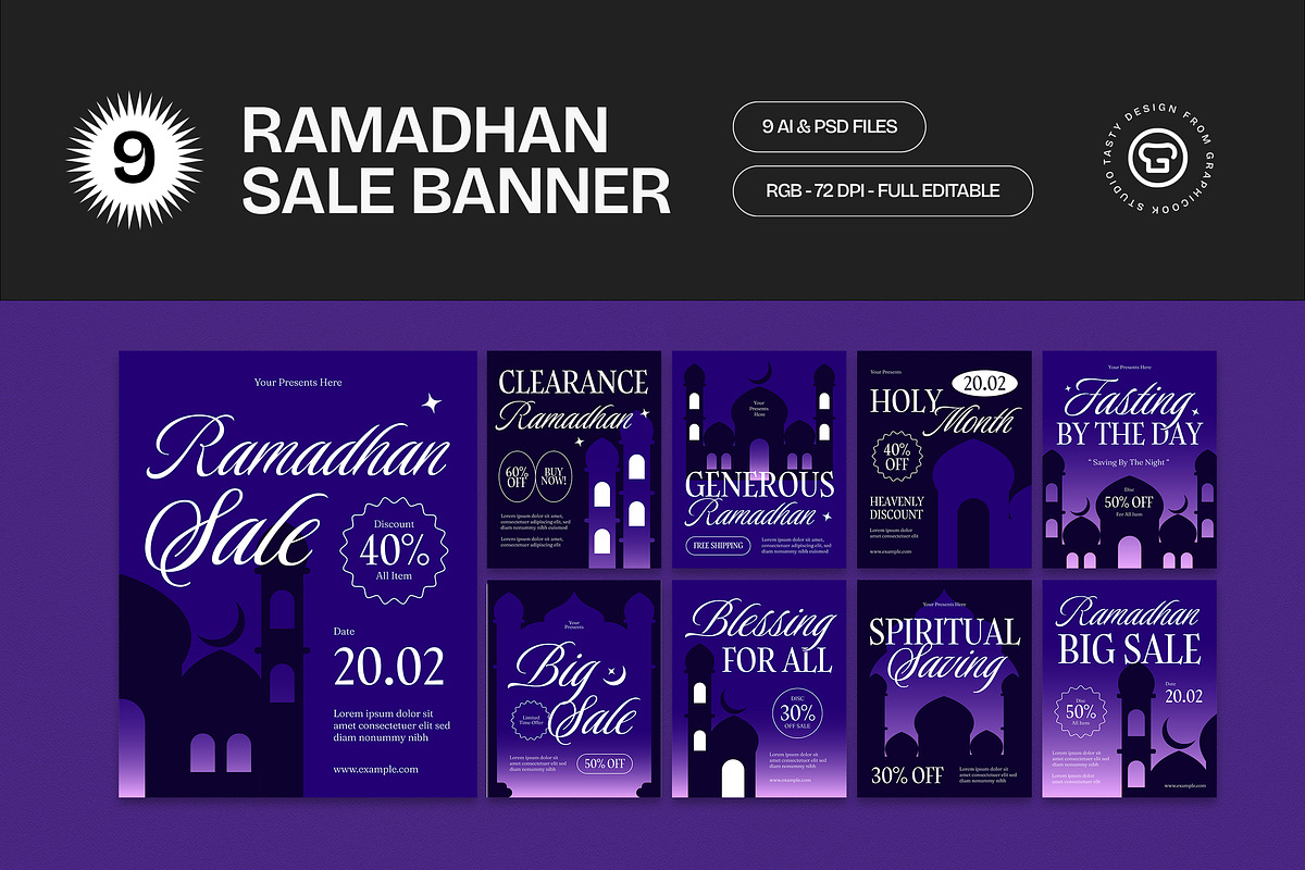 Ramadhan Sale Banner, a Social Media Template by graphicook (Photo 2 of 8)