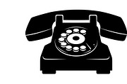 A classic vintage phone silhouette, an Illustration by Amazin_art (Thumbnail 5 of 25)