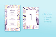 Marble Wedding Invitations Set, an Invitation Template by Epine (Thumbnail 2 of 5)