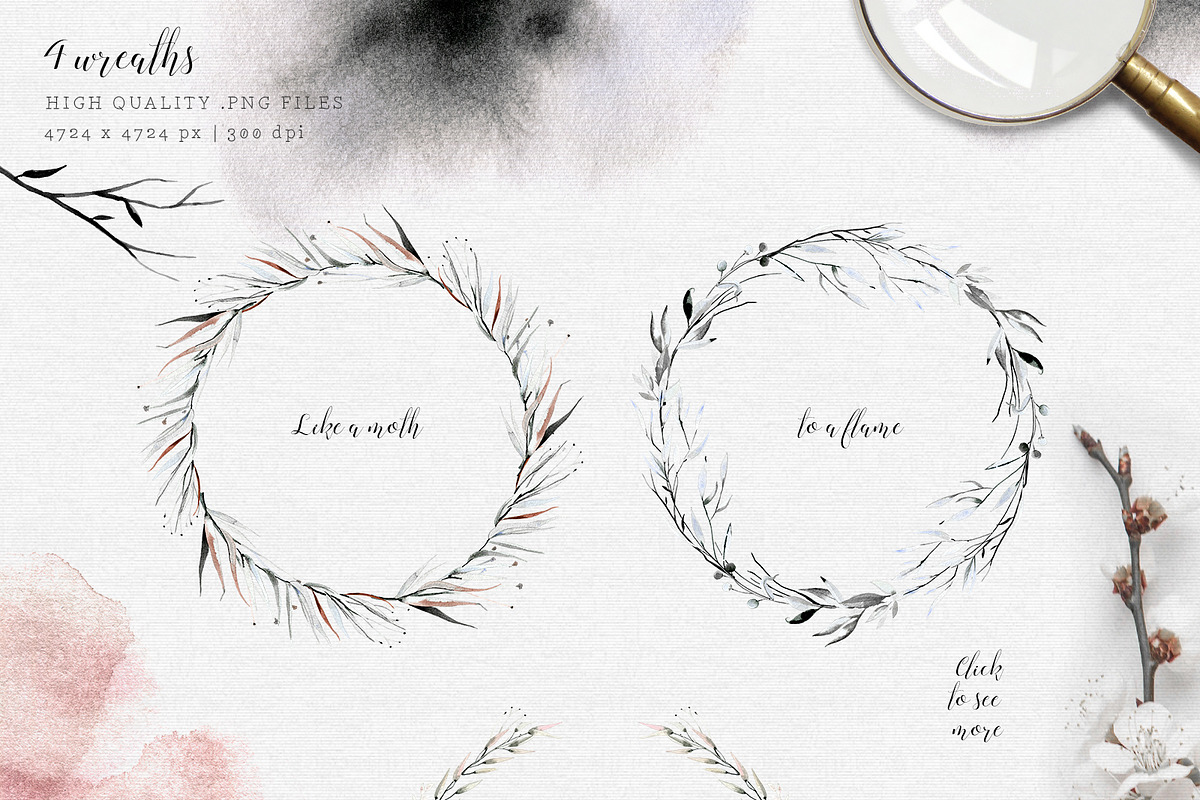 Mavra. Watercolor graphic set, a Decorative Illustration by Bibela (Photo 4 of 14)
