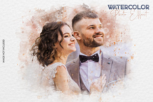 Watercolor Wedding Photo Effect