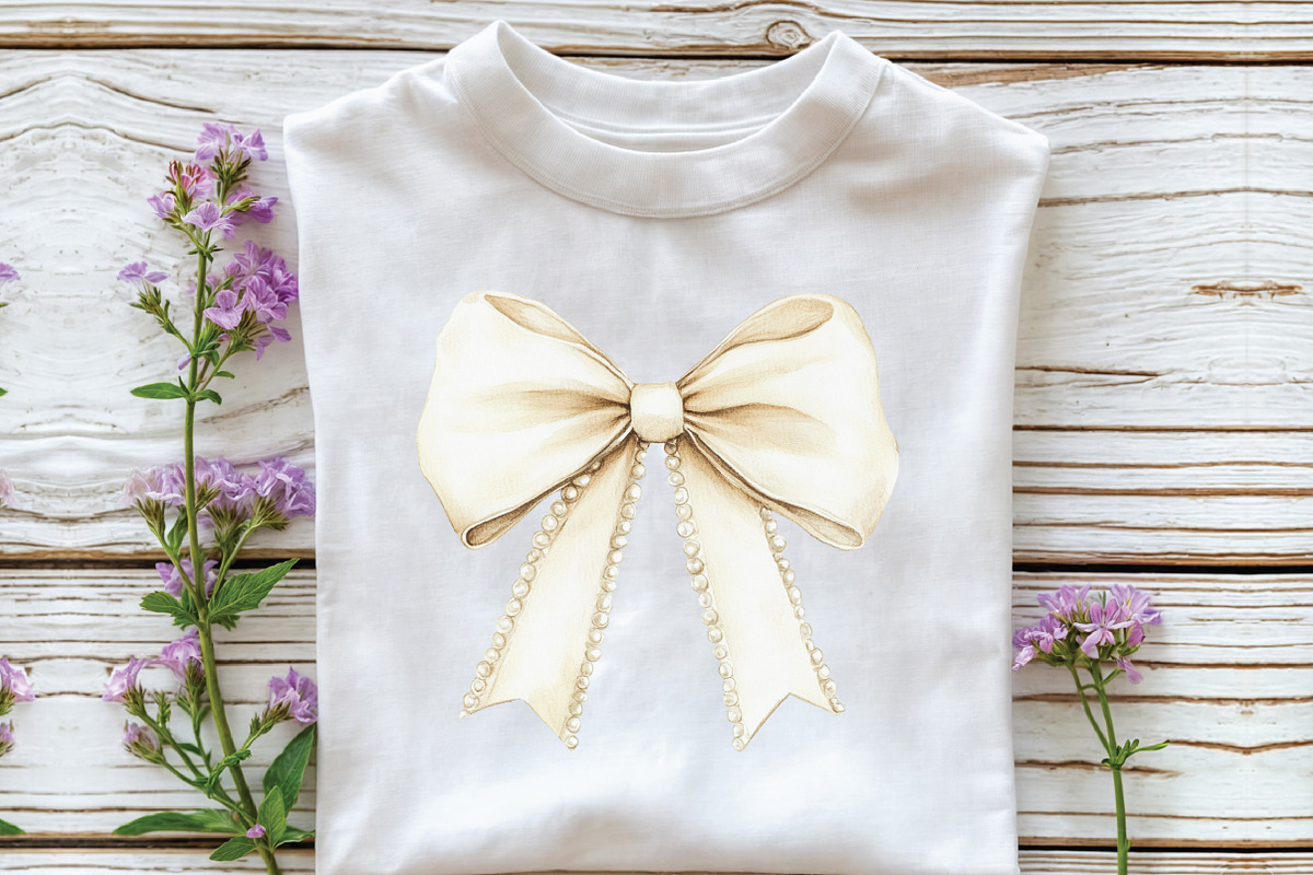 Watercolor Christmas Bow Clipart, an Illustration by CraftArtStudio (Photo 5 of 5)