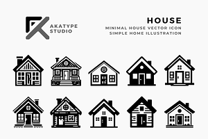 House Icon, a Solid Icon by Akatype Studio