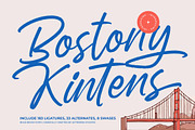 Bostony Kintens Bold Brush Font, a Script Font by Letterena Studios Script (Thumbnail 1 of 20)