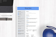 Resume Template Physician InDesign, a Resume Template by Halfcircle (Thumbnail 1 of 2)