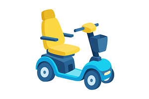Colorful Electric Mobility, an Illustration by Things for designers
