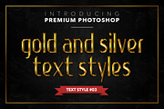 Gold & Silver #1 - 20 Text Styles, a Layer Style Add-On by Jonas Stensgaard (Thumbnail 4 of 23)