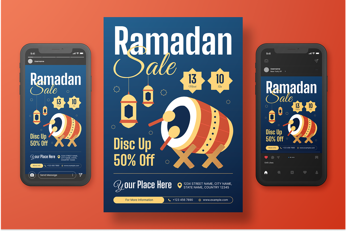Ramadan Sale Flyer Set, a Print Template by Annora Studio (Photo 3 of 6)