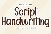 Script Handwriting, a Handwritten Font by FreshTypeINK (Thumbnail 1 of 8)