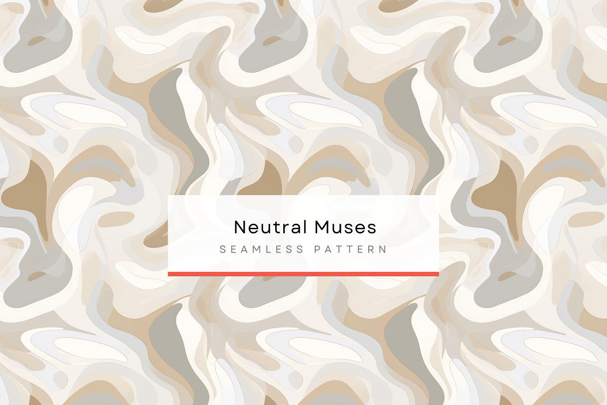 Abstract Waves Seamless Pattern, a Pattern Graphic by BrushstrokeArtGB (Photo 1 of 11)