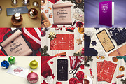 50 PSD Christmas Mock-up Mega Bundle, a Print Template by relineo.mock-ups (Thumbnail 3 of 7)