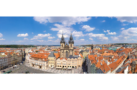 Panoramic view of Prague Old Town, an Architecture Photo by Web Engine Design