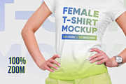 Female T-Shirt Mockups Vol 4 Part 2, a Shirt Mockup by Hi, Mock-Up! (Thumbnail 3 of 10)