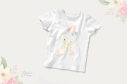 BUNNY watercolor clipart. Woodland, an Animal Illustration by OlliArtDesign (Thumbnail 6 of 7)