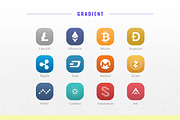 Crypto Logo Icon Set, an Outline Icon by NeonLeon (Thumbnail 3 of 6)