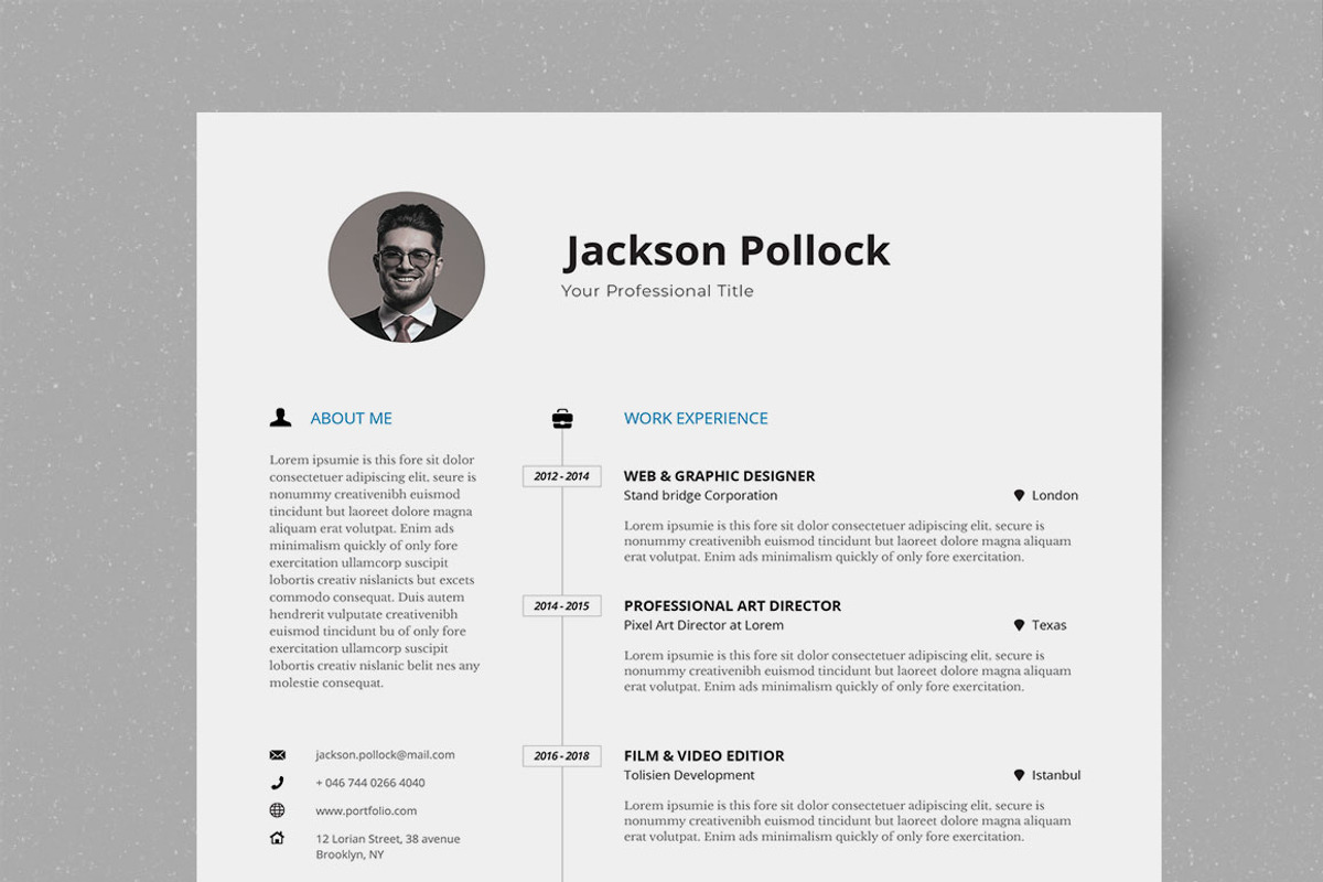 Resume/CV, a Resume Template by SlideCo (Photo 2 of 7)