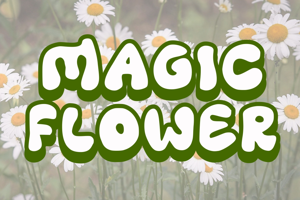 Groovy Daisy, a Font by Fourteen Letter (Photo 6 of 7)