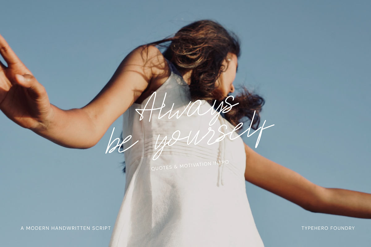 Hallie - Handwritten Script Font, a Script Font by ZAL STUDIO (Photo 2 of 8)