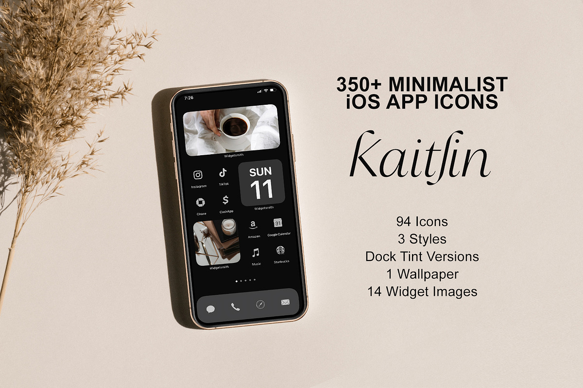 Kaitlin - 350+ iOS App Icon Set, an Icon by Mother Creative (Photo 1 of 7)