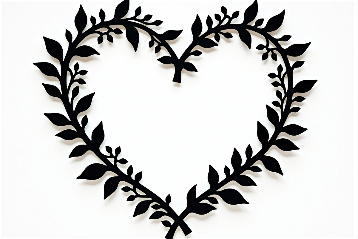 Floral Heart Wreath Bundle, an Illustration by BIPLOB EXPERT (Photo 6 of 9)