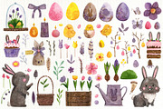Easter. Watercolor set and lettering, a Decorative Illustration by Mariart_i (Thumbnail 2 of 6)