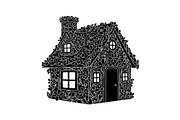 Cute House Silhouette Bundle, an Illustration by Designs_River (Thumbnail 4 of 31)