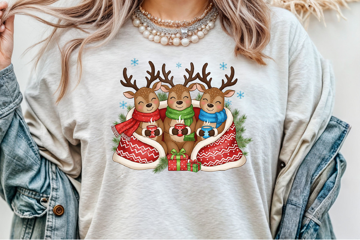 Merry Christmas Reindeer PNG Sublima, an Illustration by Sublimation Artist (Photo 3 of 9)