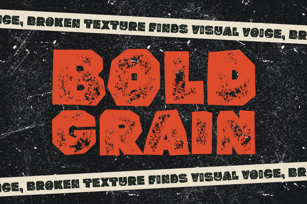 Rumbled Grunge - Bold Vintage Textur, a Font by PutraCetol Studio (Photo 2 of 5)