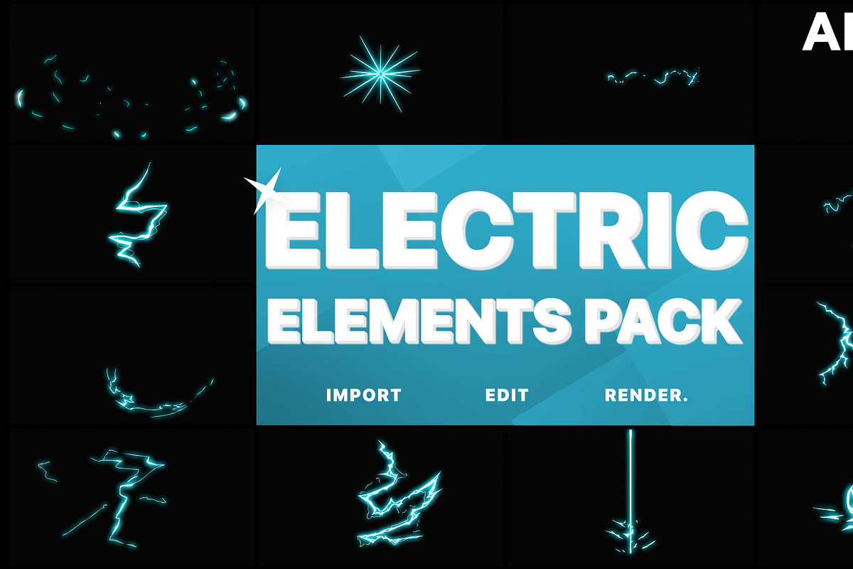 Electric Elements | Motion Graphics, a Graphic by FlashFXbox (Photo 1 of 2)