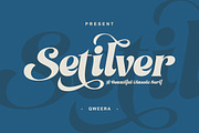 Setilver - Retro Swash Font, a Serif Font by Qweera Studio (Thumbnail 1 of 12)
