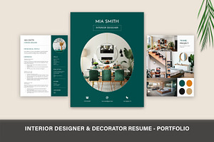 Interior Designer Resume Portfolio