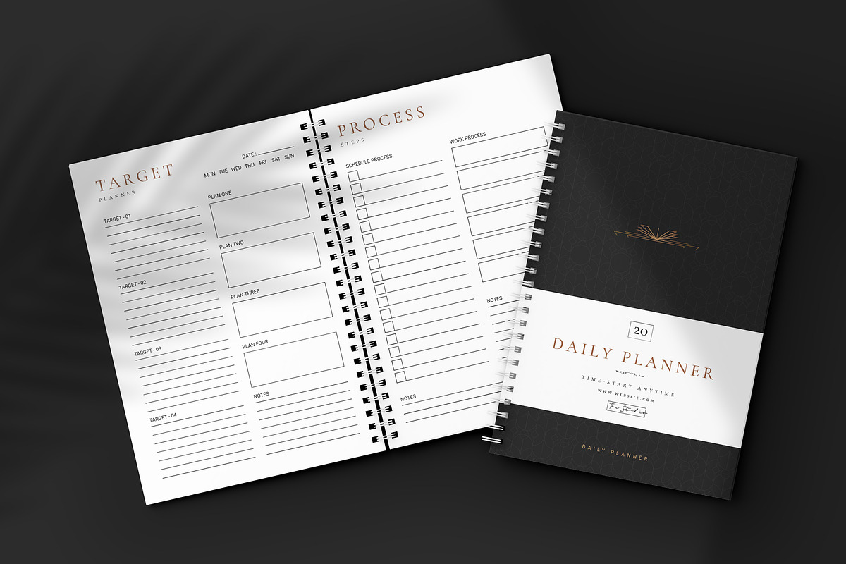 Planner & Notebook Template, a Stationery Template by DesignCrest (Photo 5 of 10)