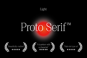 Proto Serif Light, a Serif Font by Bukva™ Type Foundry (Thumbnail 1 of 13)