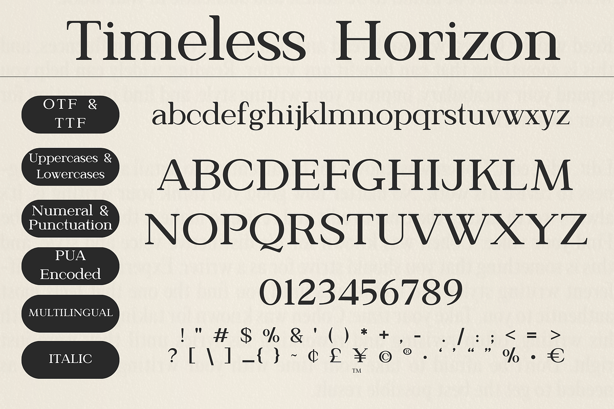 Timeless Horizon: Modern Serif, a Serif Font by The Gelato Type (Photo 14 of 15)
