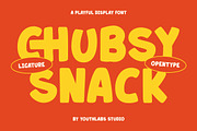 Chubsy Snack – Playful Display Font, a Sans Serif Font by Youthlabs Studio (Thumbnail 1 of 12)