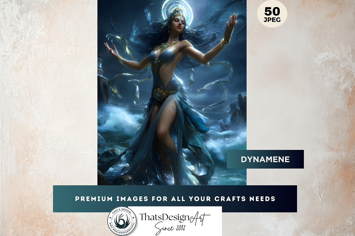Greek Sea Gods Digital Papers, a Person Illustration by ThatsDesignArt (Photo 10 of 10)