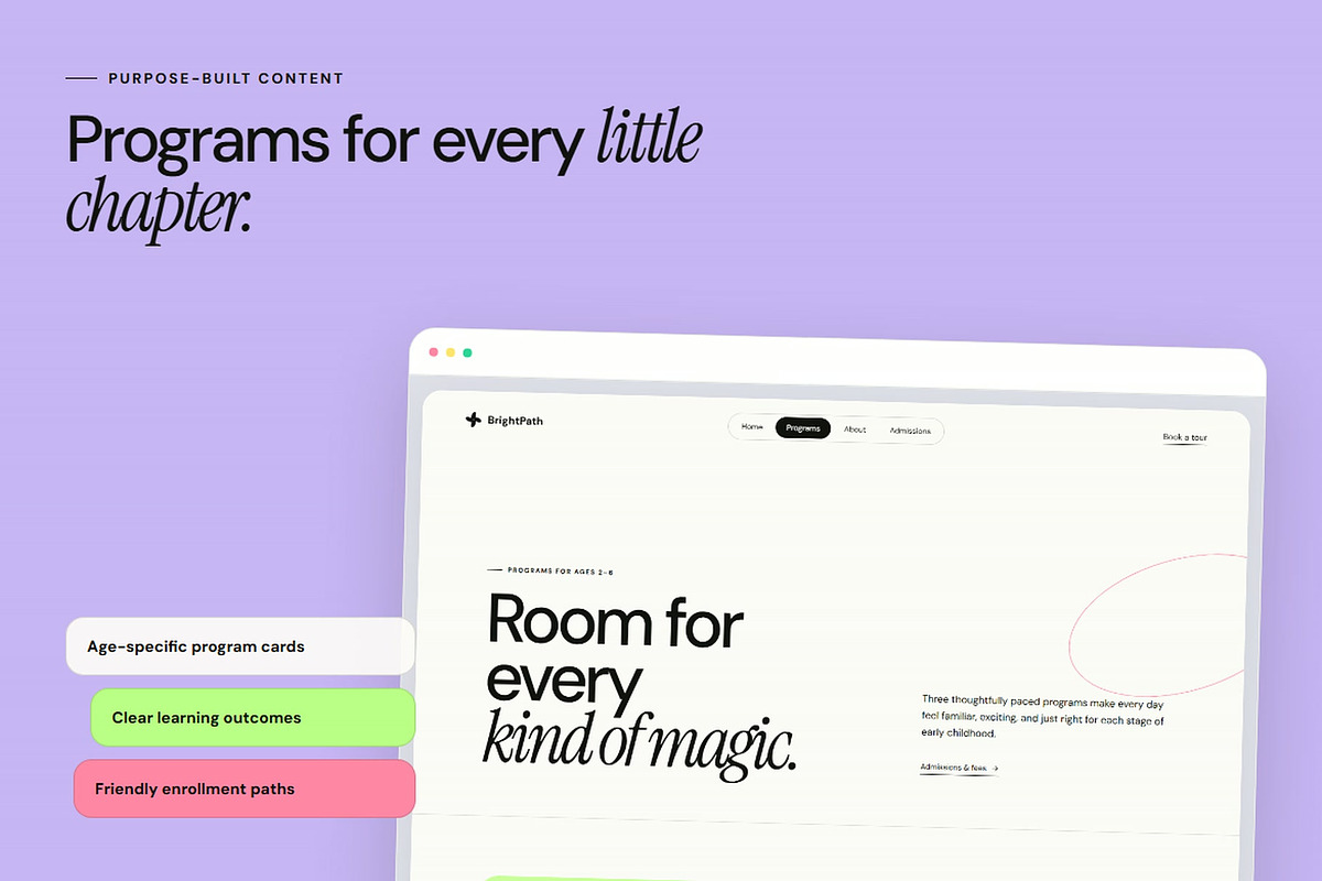 BrightPath Kindergarten Template, a HTML Template by River Visual (Photo 4 of 5)