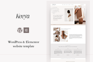 Keeya | WordPress, Elementor pro, a WordPress Template by DesignWithCris