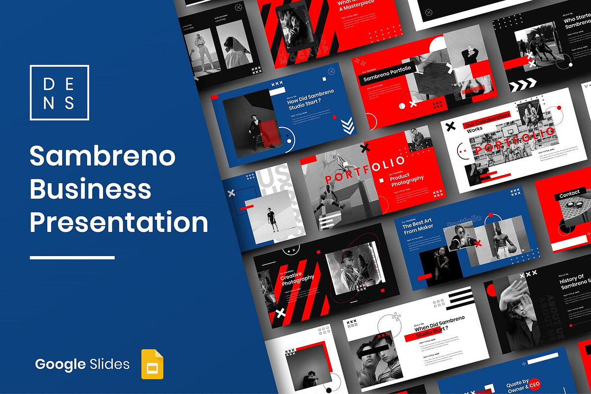 Sambreno - Creative Google Slide, a Presentation Template by Dens Creative Studio (Photo 1 of 6)