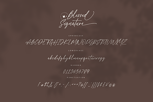 Blessed Signature Font