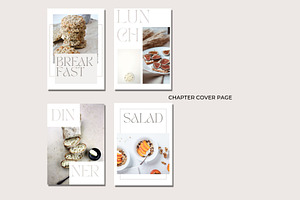 Canva Minimal Cookbook Template