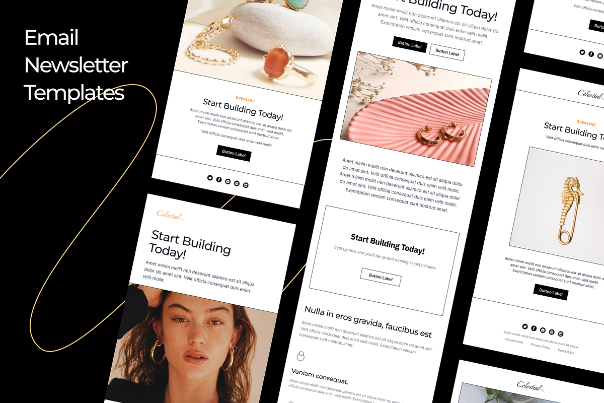 Jewelry Figma Social Media Templates, a Social Media Template by EGO Creative Innovations (Photo 4 of 5)